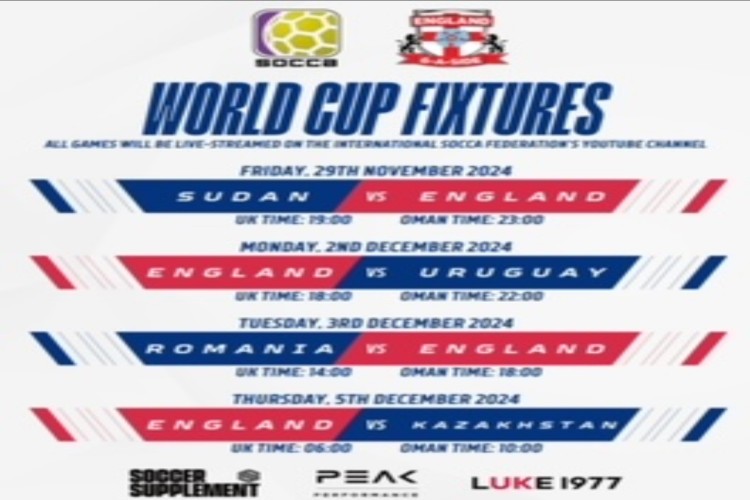 Support England at the 6-a-Side World Cup